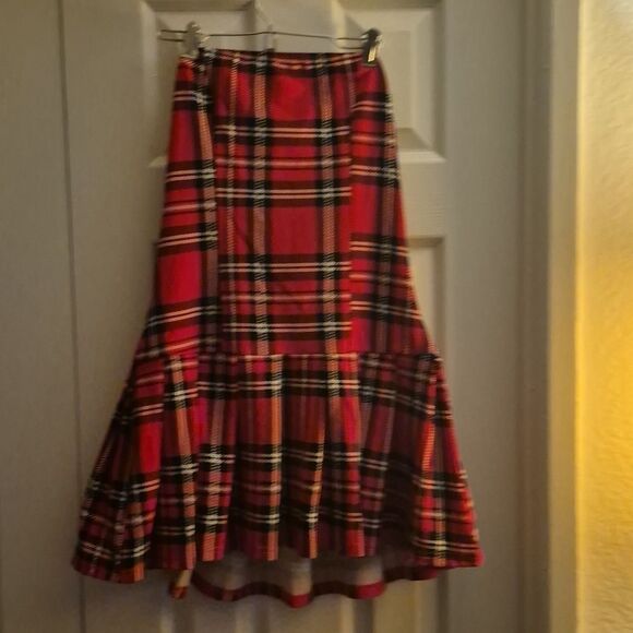 🎁3/$30🎁 Little Red Plaid Pleat Dress Cosplay Dress-Up Sexy Bamdeau Mini - Picture 6 of 8